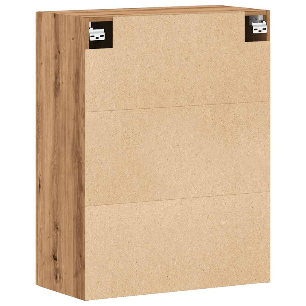 Wandkast 69,5x34x90 cm oud houtkleurig