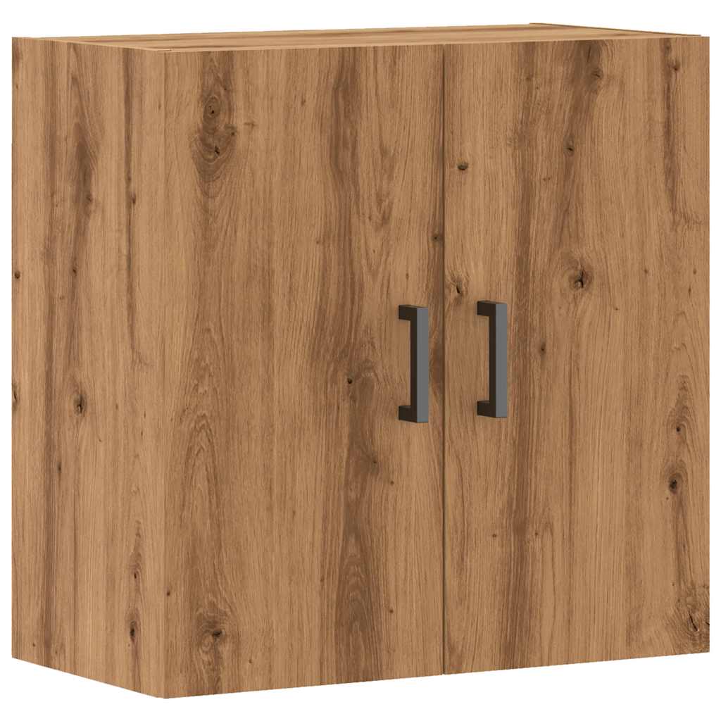 Wandkast 60x31x60 cm bewerkt hout oud houtkleurig