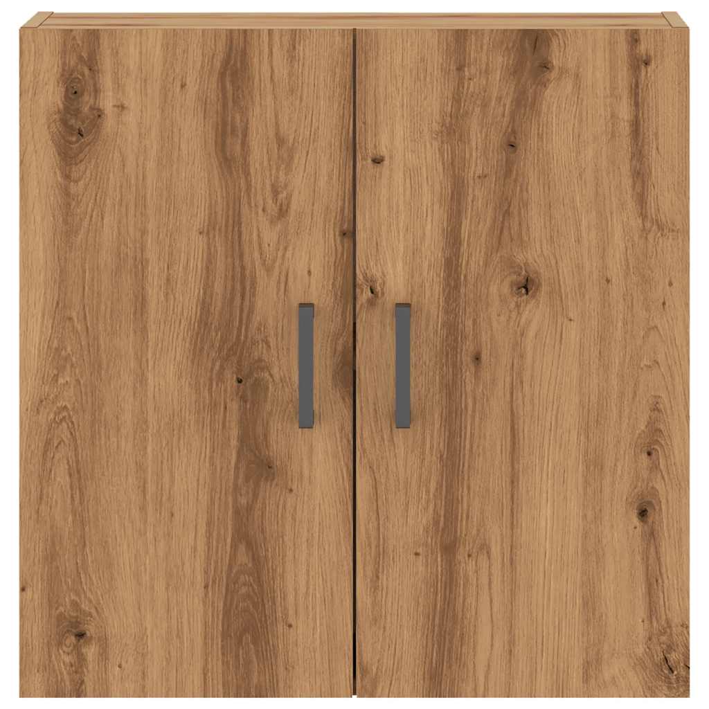 Wandkast 60x31x60 cm bewerkt hout oud houtkleurig