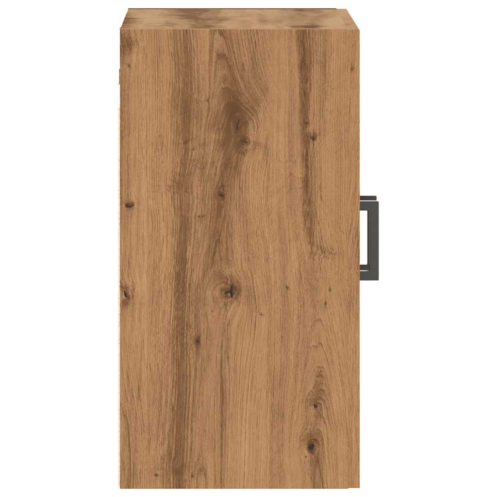 Wandkast 60x31x60 cm bewerkt hout oud houtkleurig