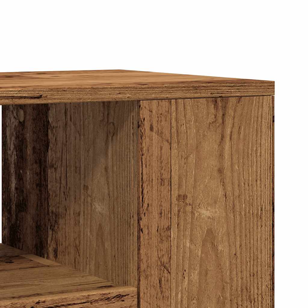 Tv-meubel met wielen 102x34,5x43 cm bewerkt hout oud hout