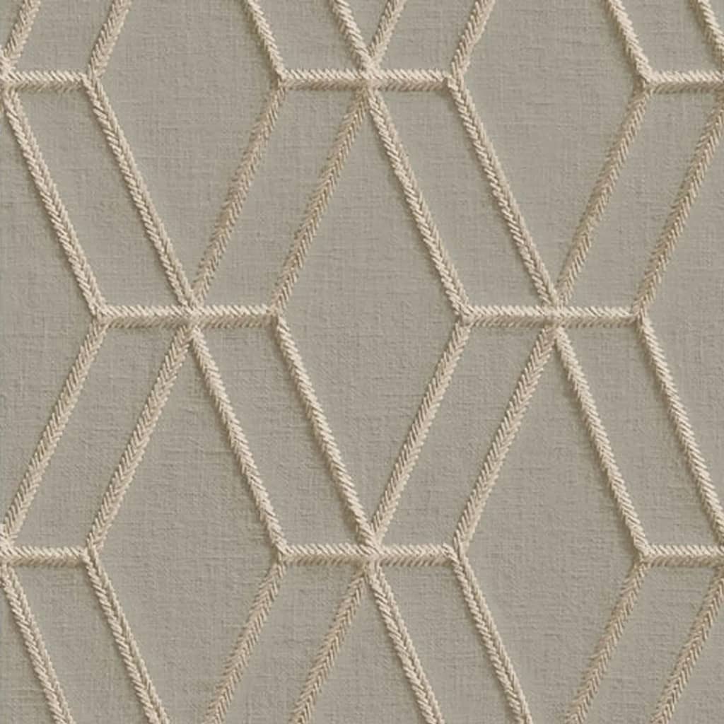 DUTCH WALLCOVERINGS Behang Hexagonal zwart en goudkleurig