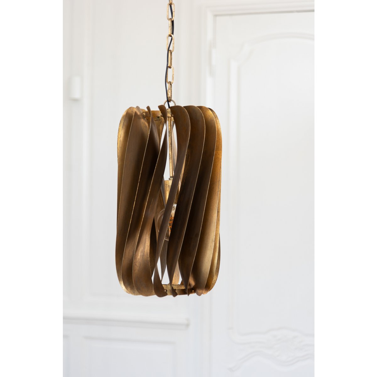 J-Line Hanglamp Tina Ijzer Zwart Goud