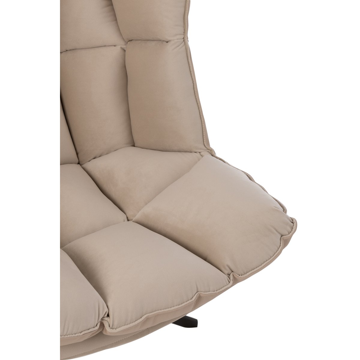 J-Line stoel Relax Kussen - textiel/metaal - beige