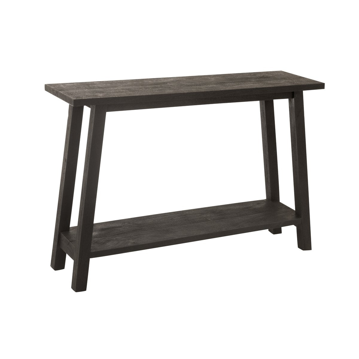 J-Line Console Vierkant Mango Hout Zwart