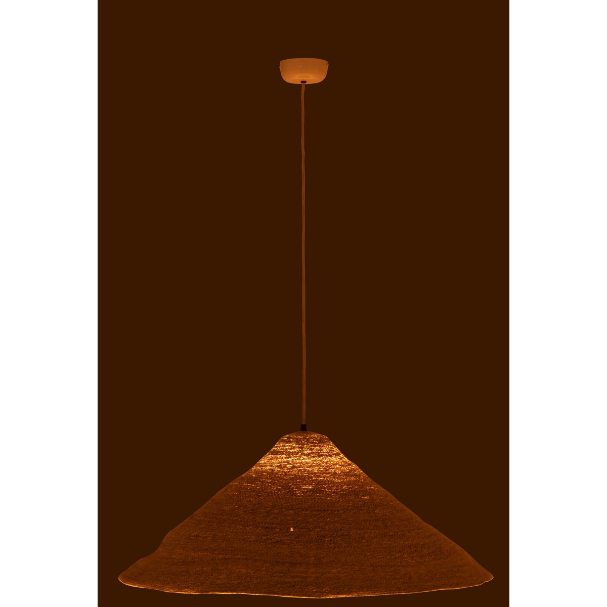 J-Line Lamp Hoed Moonj - gras - naturel - large