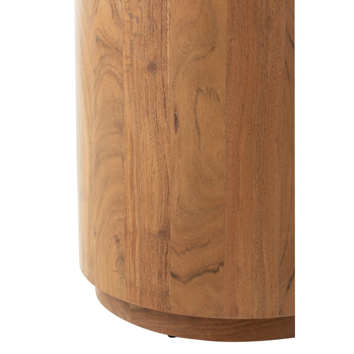 J-Line Bijzettafel Rond Acacia Hout/Mdf Naturel