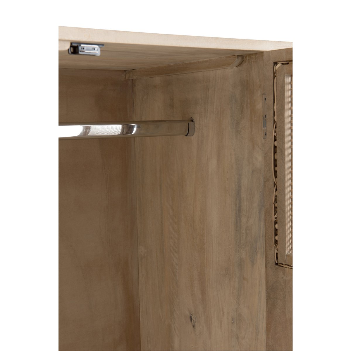 J-Line kast Geweven - 3 deuren + 4 laden - hout - naturel