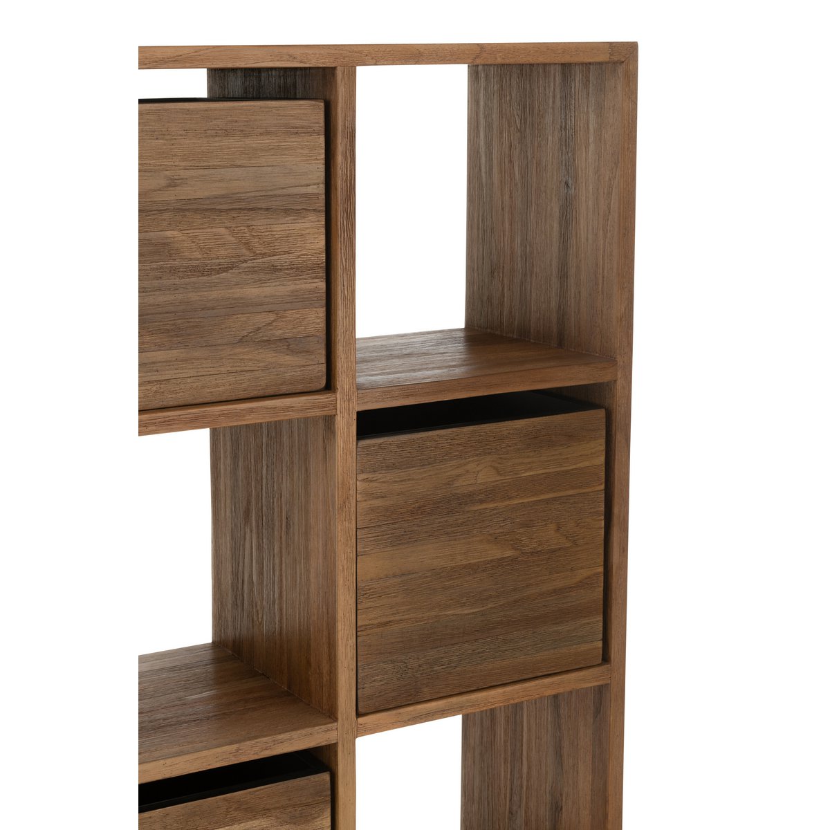 J-Line Kast Met Lades Gerecycleerd Teak Naturel