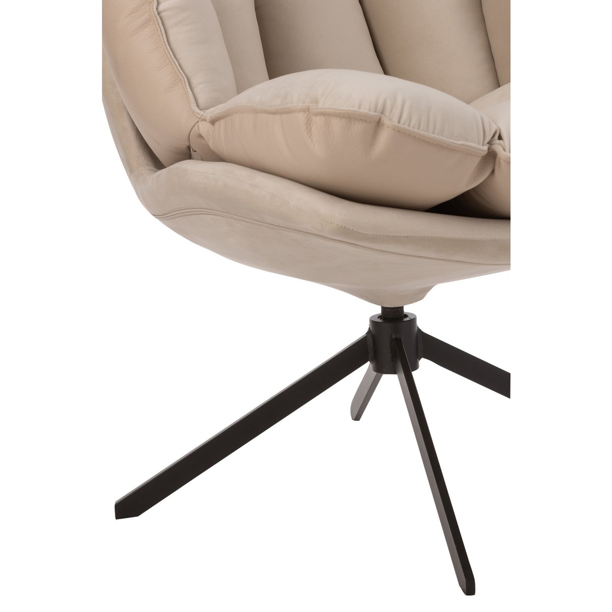 J-Line stoel Relax Kussen - textiel/metaal - beige