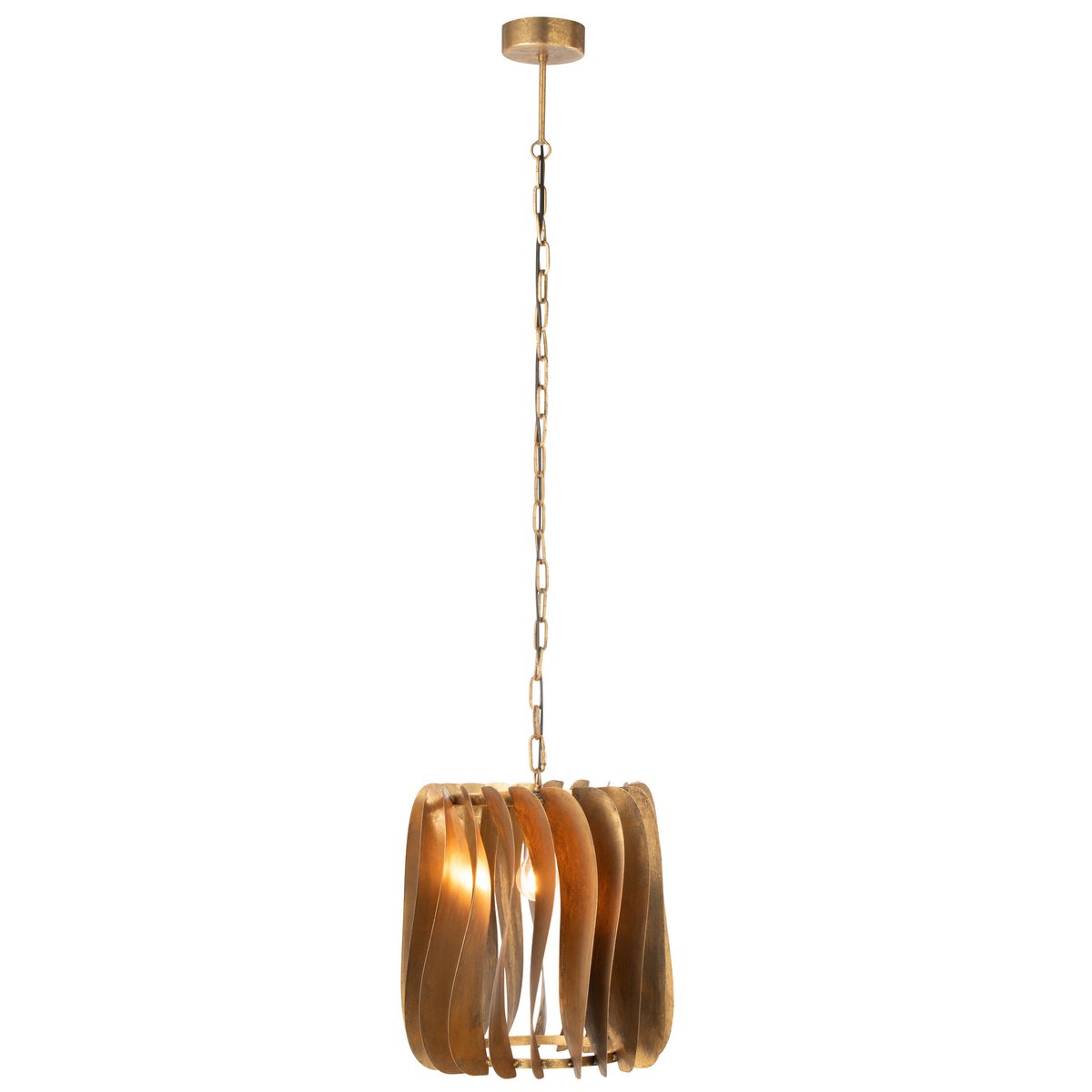 J-Line Hanglamp Tina Ijzer Zwart Goud